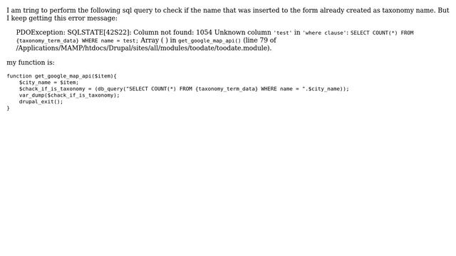 Drupal: PDOException: SQLSTATE[42S22]: Column not found: 1054 Unknown column (2 Solutions!!) смотреть онлайн