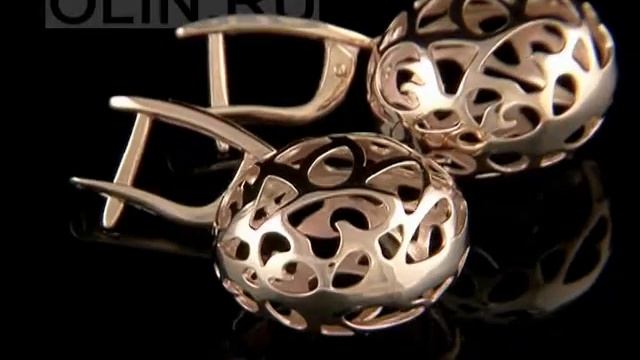 Серьги с резными сферами из золота смотреть онлайн