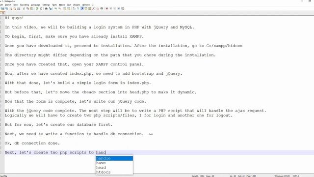 Login System in PHP with MySQL смотреть онлайн