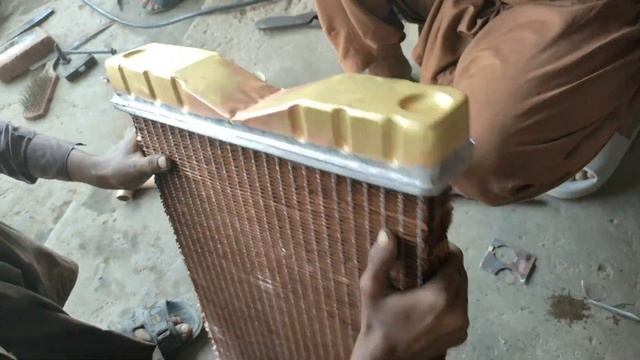 How to make radiator from scratch for Massey Ferguson 240 tractor смотреть онлайн