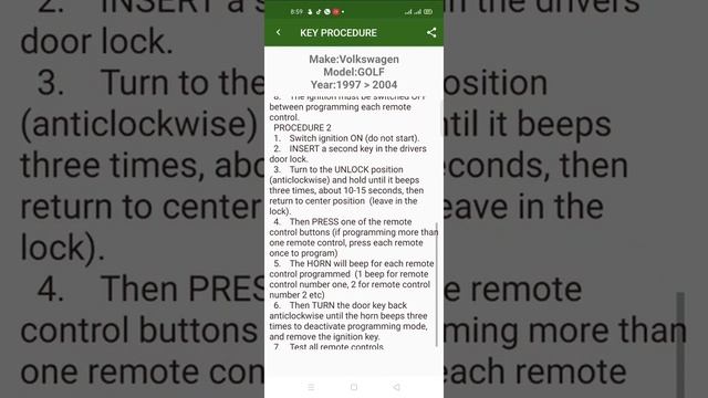 Key fob programming procedure free Apps смотреть онлайн