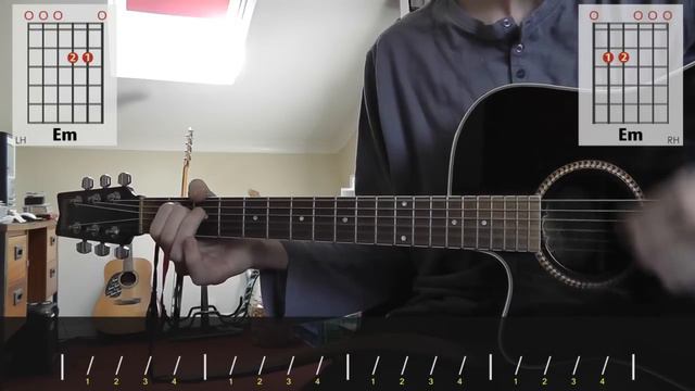 REM - The One I Love guitar lesson for beginners смотреть онлайн