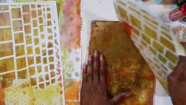 Gelli Printing ~ Patchwork Technique смотреть онлайн