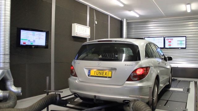 Tunex Mercedes W251 R500 tuning Dyno смотреть онлайн
