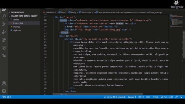Header Hero Scroll Scale Zoom With HTML, CSS & jQuery | CodeExpress смотреть онлайн