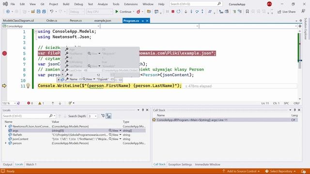 Jak odczytać plik JSON i zamienić go na obiekt w .NET C# #20 смотреть онлайн