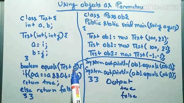 Using objects as parameters in java смотреть онлайн