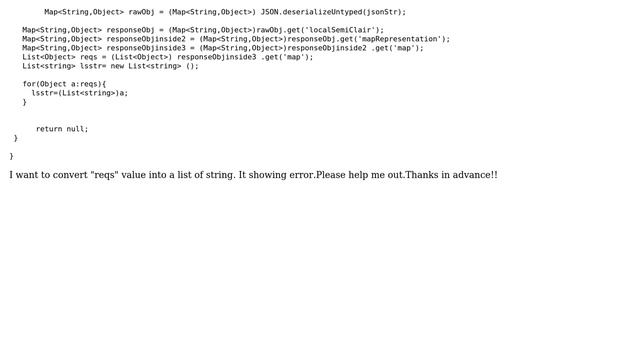 Salesforce: How to convert List＜object＞ into List＜string＞? смотреть онлайн