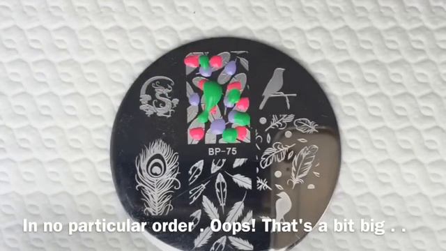 Colourful Feather Stamping Nails - With Lucky Dip Technique смотреть онлайн