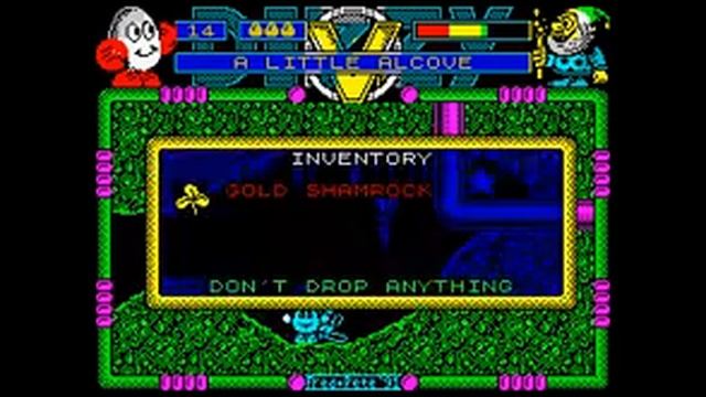 ZX Spectrum 48K - Spellbound Dizzy - 5 - Leprechaun - Gold Shamrock - Bug смотреть онлайн