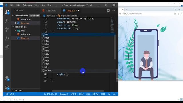 Responsive Login Form Using Html Css & Js смотреть онлайн