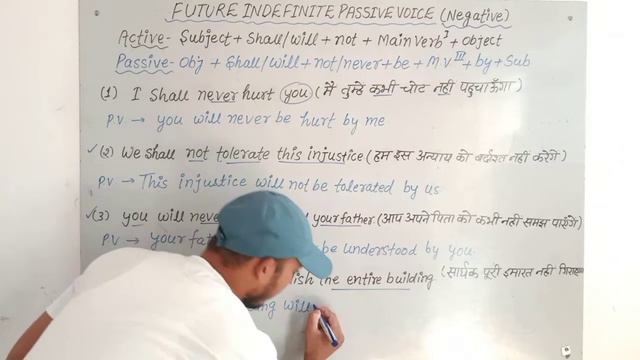 Future indefinite tense के negative sentence का passive voice सिर्फ 12 मिनट में सीखें। смотреть онлайн