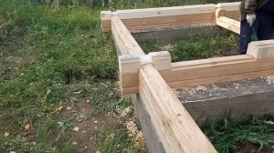 Сборка домокомплекта из профилированного бруса часть 3