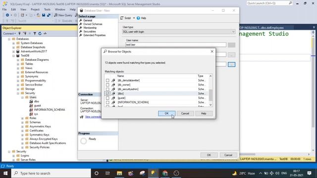 How to Create Login , Create User and Assign Permission to user in SQL SERVER смотреть онлайн