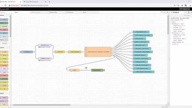 Node-RED Kellerlüftung #5 / BME280 + Node-RED + Raspberry PI: Email-Node, Delay-Node und Variablen смотреть онлайн