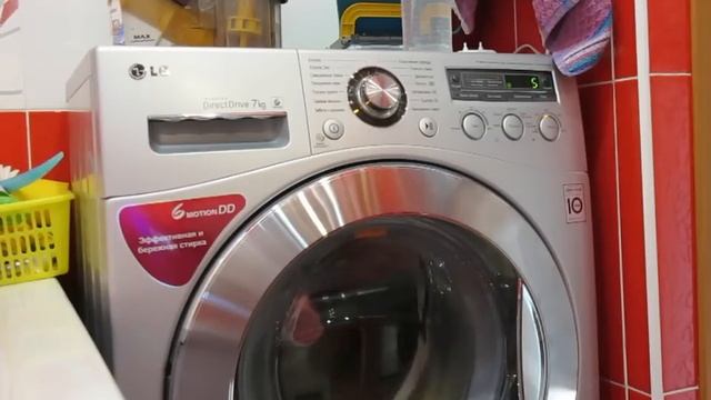 отжим стиральной машины LG F**81 смотреть онлайн