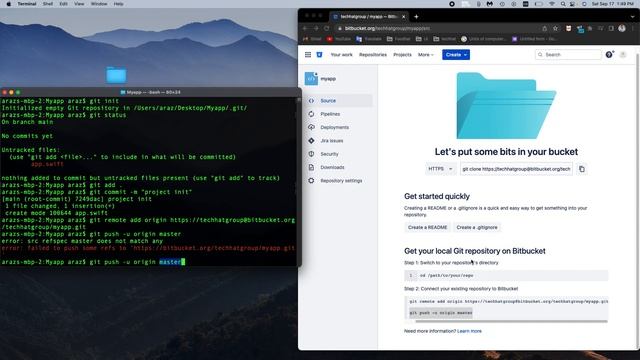 35- Git | Bitbucket (Xcode, Swift 5.7) смотреть онлайн