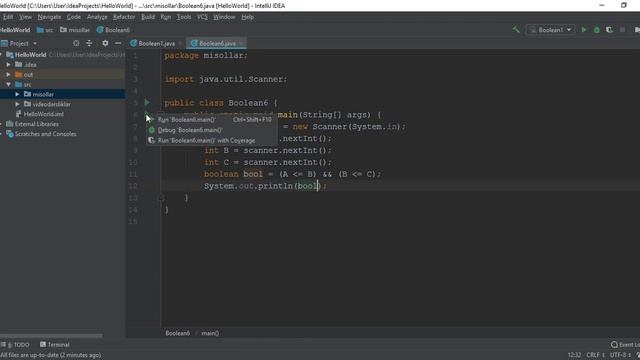 JAVA examples of logical operations смотреть онлайн