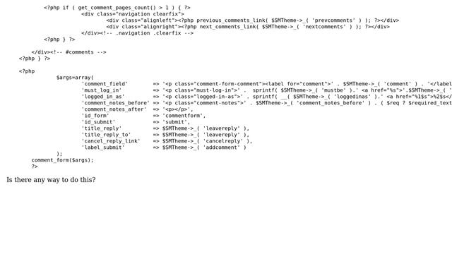 Wordpress: Customize reply form different to comment form смотреть онлайн