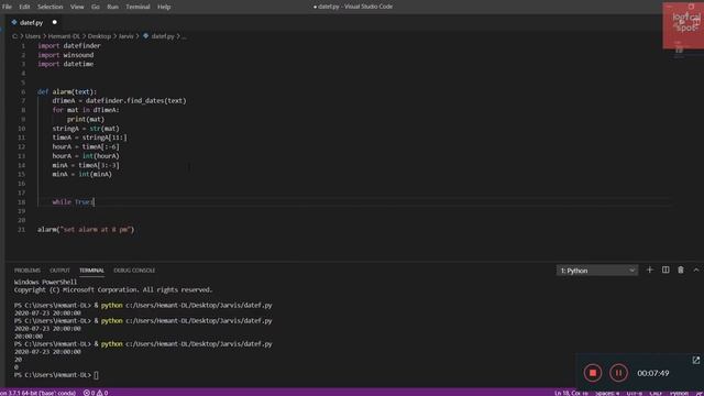 Alarm Project in Python | How to Make Simple Alarm Clock With Speech Recognition | Python Tutorial смотреть онлайн