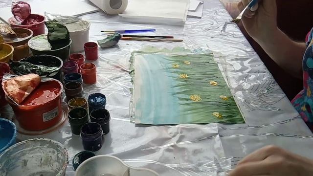 Правополушарное рисование. Ромашки. смотреть онлайн