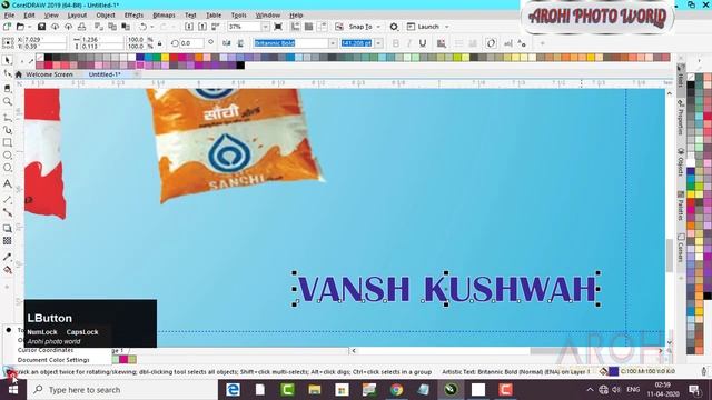 how to make banner design in coreldraw graphics 2020 tutorial смотреть онлайн