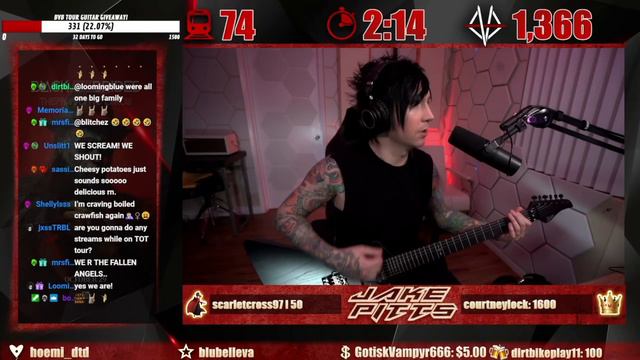 Black Veil Brides - Fallen Angels (Jake Pitts playthrough on Twitch) смотреть онлайн