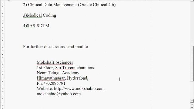 Clinical Data Management (CDM) Pharmacovigilance, Medical Coding смотреть онлайн