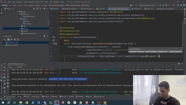 Тестовое задание Java Junior. Spring Security. Thymeleaf. MySql. Часть 1. Регистрация. смотреть онлайн
