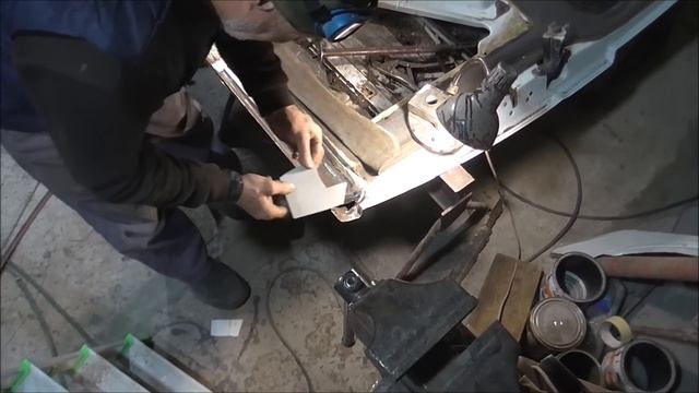 MERCEDES VITO. Реставрация боковой СДВИЖНОЙ  ДВЕРИ