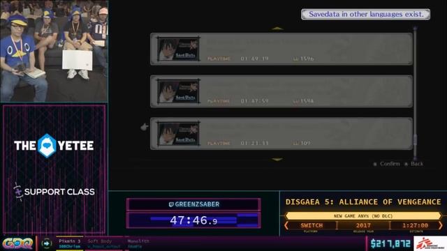 Disgaea 5: Alliance of Vengeance by GreenZSaber in 1:16:31 - SGDQ2018 смотреть онлайн