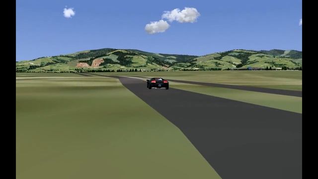 Flightgear - driving around in the Flightgear world смотреть онлайн