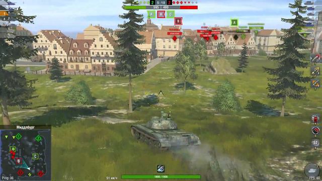Tanks Blitz . WOT Blitz 10.7.0 / WZ-121 смотреть онлайн