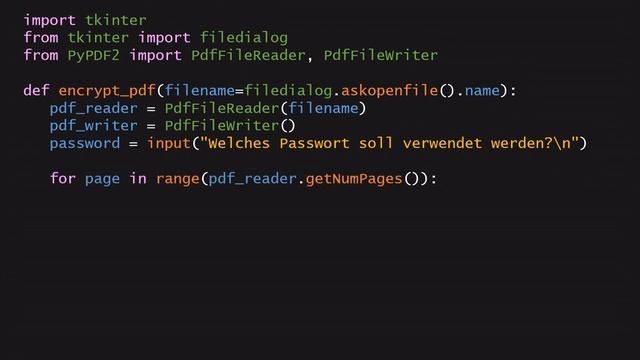 PDFs mit Python verschlüsseln | #Python смотреть онлайн