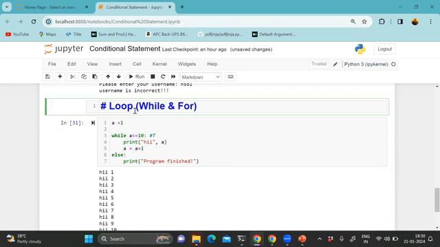 #14 While Loop | Nested While Loop | Python Tutorials | Basic to Advance | #learnpython смотреть онлайн
