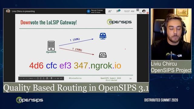 "Quality Based Routing in OpenSIPS 3.1": presentation & discussion: Liviu Chircu - OpenSIPS Project смотреть онлайн