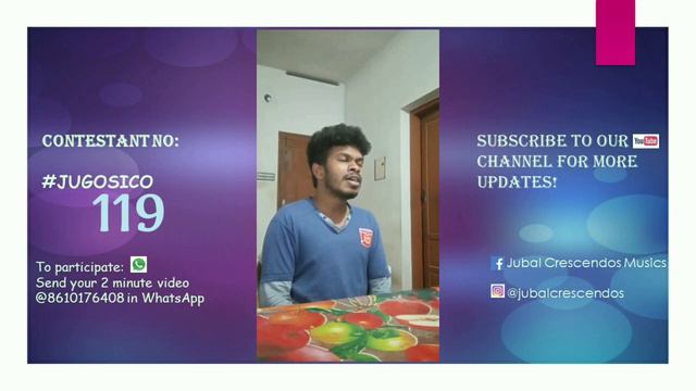 Jubal Gospel Singing Contest | JUGOSICO 2020 #119 | Jebaraj | Chitharal | Online Singing Contest смотреть онлайн