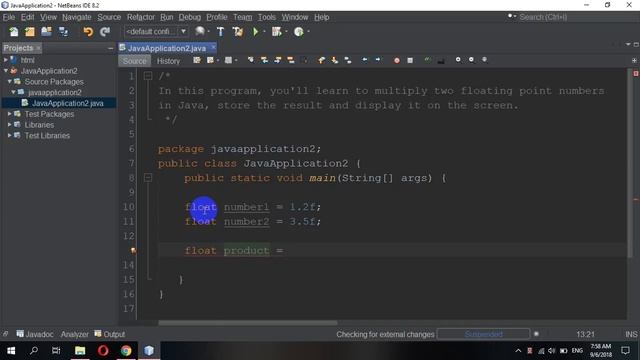 Java Program to Multiply two Floating Point Numbers смотреть онлайн