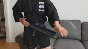 Как завязывать пояс оби для занятий иайдо./How to Tie a Kaku Obi for Iaido