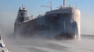 РЕКА ЕНИСЕЙ пробивает лёд ЛЕДОКОЛ ТАЙМЫР