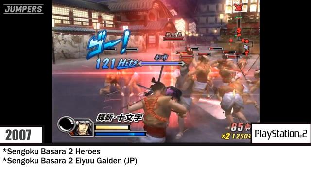 Sengoku Basara Games for PS2 смотреть онлайн
