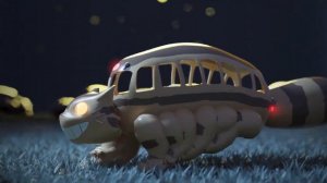 Animated Music Box Catbus from Totoro