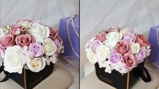 Букет. Цветы из мыла. (К 8 марта)