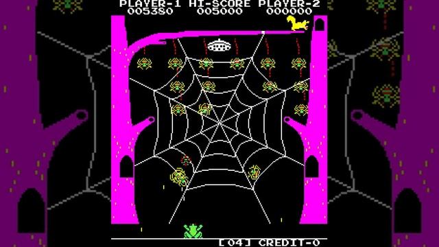 Arcade Game: Frogs and Spiders (1981 Taito) смотреть онлайн