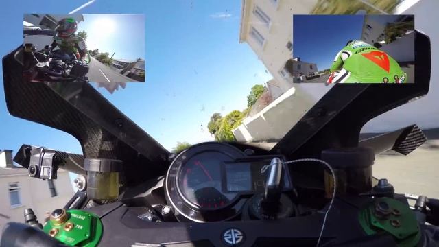 206mph!! KAWASAKI H2R! 331km/h! James Hillier - TT 2015! 331km/h! смотреть онлайн