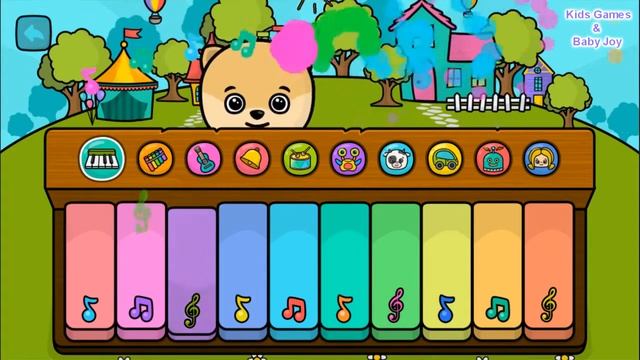 Piano for kids by Bimi Boo Educational Baby Game смотреть онлайн