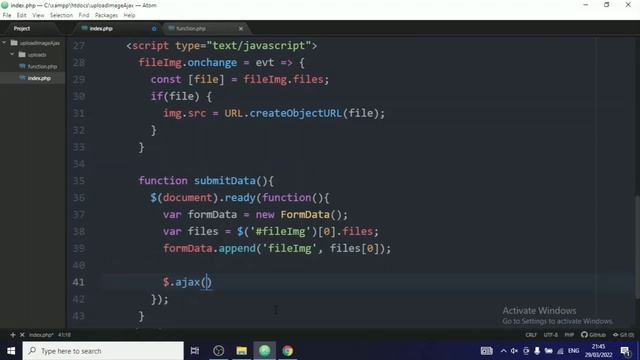 Upload Image With AJAX, PHP & MySQL With Preview Image Before Upload JavaScript смотреть онлайн