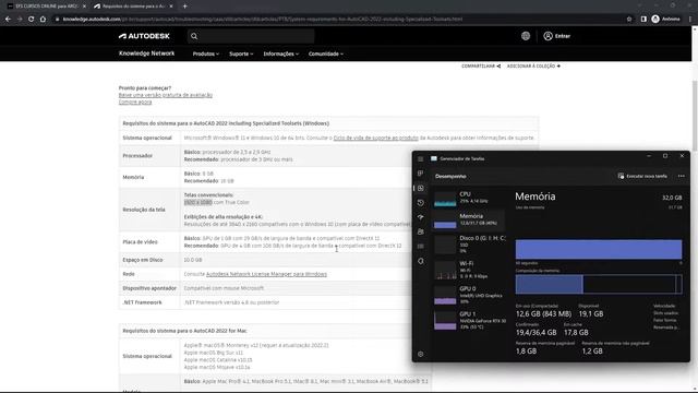 Saiba quais são os Requisitos Mínimos AUTOCAD 2022!!! смотреть онлайн