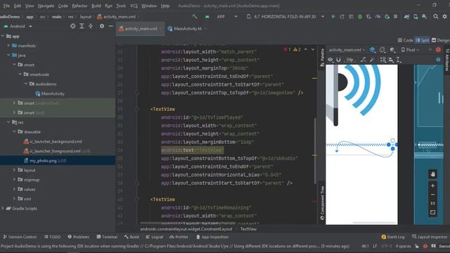 Audio Player Kotlin Android P1 смотреть онлайн