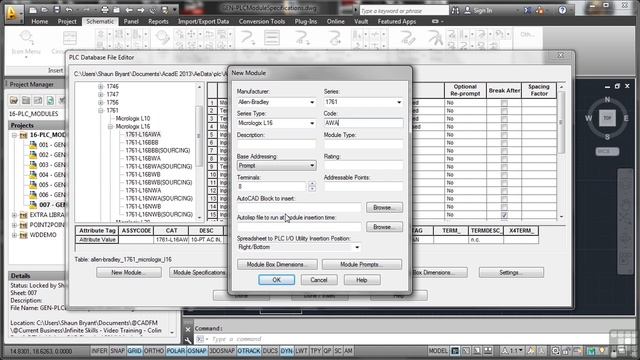 Autodesk AutoCAD Electrical 2014 Tutorial | PLC Module Specifications смотреть онлайн